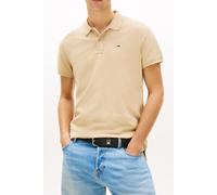 Poloshirt TOMMY JEANS "TJM SLIM PLACKET POLO EXT", Herren, Gr. S, gentle gold, Piqué, Obermaterial: 100% Baumwolle, slim fit, Shirts (66151540-S) gentle gold