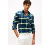 Tommy Hilfiger Flanellhemd Herren Regular Fit Baumwolle tanne, XXL