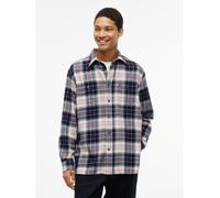 Flanellhemd TOMMY HILFIGER "RWB TARTAN FLANNEL", Herren, Gr. XXL (58), N-Gr, ivory silk, check, Web, Obermaterial: 100% Baumwolle, kariert, normal normal, Manschette, Hemden, Regular Fit soft Flannel