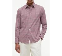 Tommy Hilfiger Herren Hemd Flex Poplin Gingham Regular Fit, Rot (Medium Red/Multi Check), S