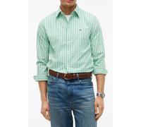 Tommy Hilfiger Flex Poplin Seasonal Cut Grass/stripe Größe: M | Casual hemden Outlet | Herren