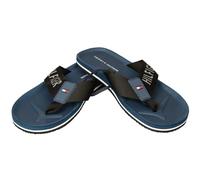 Tommy Hilfiger Flip Flops Herren Pantoffel Sea Pool Flip Flop Beachwear Stoff Spitze Artikel XM0XM02330, BDS Black/Nero, 42