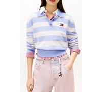 Tommy Hilfiger Fluffy Polo Sweater Periwinkle Dust/multi Stripe Größe: S | Poloshirts Outlet | Damen | Blau