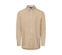 Tommy Hilfiger Regular Fit Leinenhemd hellbraun, Einfarbig