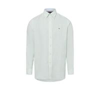 Tommy Hilfiger Freizeithemd mit Leinen-Anteil Herren Regular Fit Baumwolle lind, XL