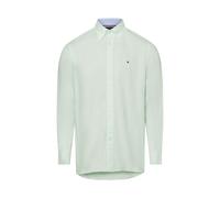 Tommy Hilfiger Freizeithemd mit Leinen-Anteil Herren Regular Fit Baumwolle mint, XXL