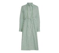 Tommy Hilfiger - Gestreiftes Hemdblusenkleid aus Popeline - - Dresses - Damen - Grün - S