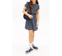 Tommy Hilfiger Girls Essential Punto Skater Dress Dark Night Navy Stripes Größe: 12 | Kleider Outlet | kids | Schwarz