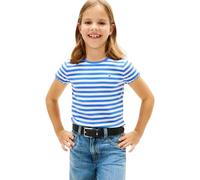Tommy Hilfiger Girl's Essential Rib Top Ss KG0KG08590 Other Tops, Blau (Empire Blue Stripes), 5 Jahre