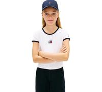 Tommy Hilfiger Girls Heritage Flag TOP SS KG0KG09066 White (White) 12 Years