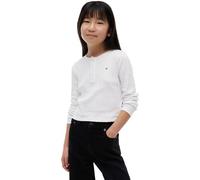 Tommy Hilfiger Girl's Pointelle Top Ls KG0KG09463 Other Tops, Weiß (Weiß), 14 Jahre