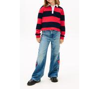 Tommy Hilfiger Girls Stripe Polo L/s Dark Night Navy Stripes Größe: 12 | Outlet | kids | Schwarz