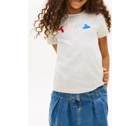 Tommy Hilfiger Girls Tommy Puff Print Tee Light Grey Heather Größe: 14 | T-Shirts Outlet | Unisex | Grau
