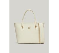 TOMMY HILFIGER - Handtasche Mit Reißversc Refined Mini Tote Mono Calico Beige