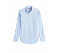 Langarmhemd TOMMY HILFIGER "DOBBY", Herren, Gr. XXXL, N-Gr, blau (sweet blau), Web, Obermaterial: 98% Baumwolle, 2% Elasthan, slim fit, 1-Knopf-Manschette, Hemden, Slim Fit, Button-down-Kragen (283788