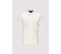 Tommy Hilfiger Herren Hemd Light Oxford Solid Shirt Kurzarm, Weiß (White), XXL
