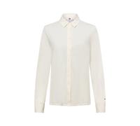 Klassische Bluse TOMMY HILFIGER "CASUAL BTN DOWN SHIRT LS", Damen, Gr. XXL (44), beige (calico), Web, Obermaterial: 70% Baumwolle, 30% Viskose, unifarben, klassisch, regular fit hüftlang, Langarm Ärme