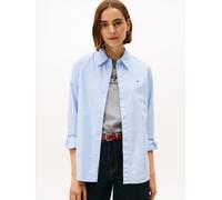 Tommy Hilfiger Hemdbluse "OXFORD RELAXED FIT SHIRT mit Hemdblusenkragen und Stickerei" Baumwolle, relaxed fit (50660440-34)