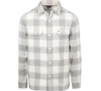 Tommy Hilfiger Hemdjacke Flanell Karos Grau - Größe M Grau M