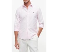 Langarmhemd TOMMY HILFIGER "HERITAGE OXFORD STRIPE RF SHIRT", Herren, Gr. XL, N-Gr, weiß (rose petal, weiß), Web, Obermaterial: 100% Baumwolle, regular fit, 2-Knopf-Manschette, Hemden (54987200-XL) ro