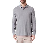 Tommy Hilfiger Herren 1985 Regular LS Polo MW0MW20183 Langarm Poloshirts, Grau (Medium Grey Heather), S