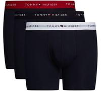 Boxer TOMMY HILFIGER UNDERWEAR "3P BOXER BRIEF WB" Gr. XXL (56), bunt (primary red, white, desert sky) Herren Unterhosen (56188704-XXL) primary red, white, desert sky