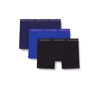 Boxershorts "3P BOXER BRIEF DTM", Herren, Gr. M (50), 3 Stk., schwarz (nob blau, prp navy, schwarz), Jersey, Obermaterial: 95% Baumwolle, 5% Elasthan, TOMMY HILFIGER UNDERWEAR, unifarben, eng, Unterho