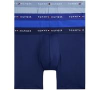 Tommy Hilfiger Herren 3er Pack Boxershorts Briefs mit Logobund, Blau (Nob Blu/Brsk Blu/PRP NVY), M