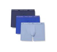 Tommy Hilfiger Herren 3er Pack Boxershorts Briefs mit Logobund, Blau (Nob Blue/Brsk Blue/PRP Navy), L