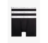 Tommy Hilfiger Herren 3er Pack Boxershorts Briefs mit Logobund, Schwarz (Black/Black/Black White Wb), M