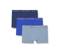 Tommy Hilfiger Herren 3er Pack Boxershorts Trunks mit Logobund, Blau (Nob Blue/Brsk Blue/PRP Navy), XL