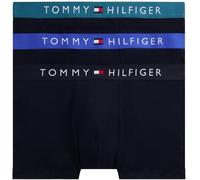 Tommy Hilfiger Herren 3er Pack Boxershorts Trunks mit Logobund, Mehrfarbig (D Sky/Fmy Ocn/Nob Blu), XXL