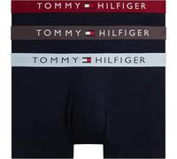 Tommy Hilfiger Herren 3er Pack Boxershorts Trunks mit Logobund, Mehrfarbig (Drk Ash/Brzy Blu/Rouge), XXL
