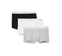 Tommy Hilfiger Herren 3er Pack Boxershorts Trunks mit Logobund, Mehrfarbig (Grey Heather/Black/White), XL