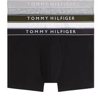 Tommy Hilfiger Herren 3er Pack Boxershorts Trunks mit Logobund, Mehrfarbig (Mid Hthr/Blck/Th Wht), XL