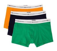 Tommy Hilfiger Herren 3er Pack Boxershorts Trunks mit Logobund, Mehrfarbig (Rich Ocre/des Sky/Olympic Gr), XXL