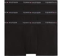 Tommy Hilfiger Herren 3er Pack Boxershorts Trunks mit Logobund, Schwarz (Black/Black/Black), L
