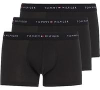 Tommy Hilfiger Herren 3er Pack Boxershorts Trunks mit Logobund, Schwarz (Black/Black/Black), M