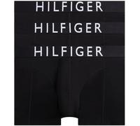 Tommy Hilfiger Herren 3er Pack Boxershorts Trunks mit Logobund, Schwarz (Black/Black/Black), XL