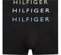 Tommy Hilfiger Herren 3er Pack Boxershorts Trunks mit Logobund, Schwarz (Lmn CRD/Arc AQU/Blk), XS