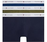 Trunk, Damen, Gr. L (52), 3 Stk., army grün, wedge blau, pitch blau, Webqualität, Obermaterial: 95% Baumwolle, 5% Elasthan, TOMMY HILFIGER UNDERWEAR, körpernah, Unterhosen, Körpernahe Passform mit ela
