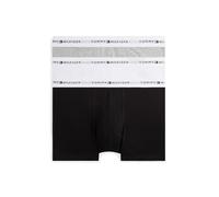 Tommy Hilfiger Herren 3er Pack Boxershorts Trunks mit Logomuster-Bund, Mehrfarbig (Grey Heather/Black/White), XXL