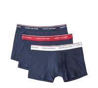 Tommy Hilfiger Herren 3er Pack Boxershorts Trunks Unterwäsche, Mehrfarbig (Cer Aqua/Deep Indigo/Dockside Red), M