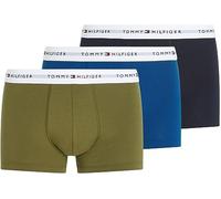 Tommy Hilfiger Herren 3er Pack Boxershorts Trunks Unterwäsche, Mehrfarbig (Dsrt Sky/ Dp Indigo/ Putting Green), S