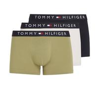 Tommy Hilfiger Herren 3er Pack Boxershorts Trunks Unterwäsche, Mehrfarbig (Faded Olive/Des Sky/Misty Coast), XL