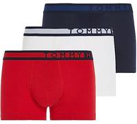 Tommy Hilfiger Herren 3er Pack Boxershorts Trunks Unterwäsche, Mehrfarbig (Navyblazer/Tangored/PVHwhite), S