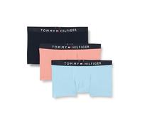 Tommy Hilfiger Herren 3er Pack Boxershorts Trunks Unterwäsche, Mehrfarbig (Sleepy Blue/Des Sky/Teaberry), S