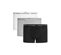 Tommy Hilfiger Herren 3er Pack Boxershorts Trunks Unterwäsche, Mehrfarbig (White/Heather Grey/White/Black), XXL