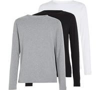 Tommy Hilfiger für Herren. UM0UM03022 3er-Pack Langarm-T-Shirts grau, weiß, schwarz (M), Heimtextilien, Baumwolle