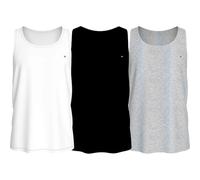 Tommy Hilfiger Herren 3er Pack Tank Tops Rundhalsausschnitt, Mehrfarbig (White/Black/Grey Heather), S